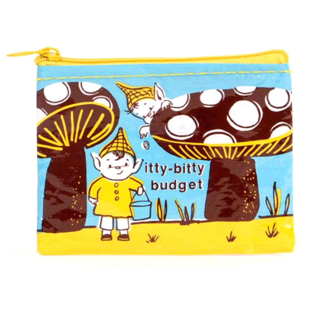 BlueQ, Coin Purse, Itty Bitty Budget, 3"x4"